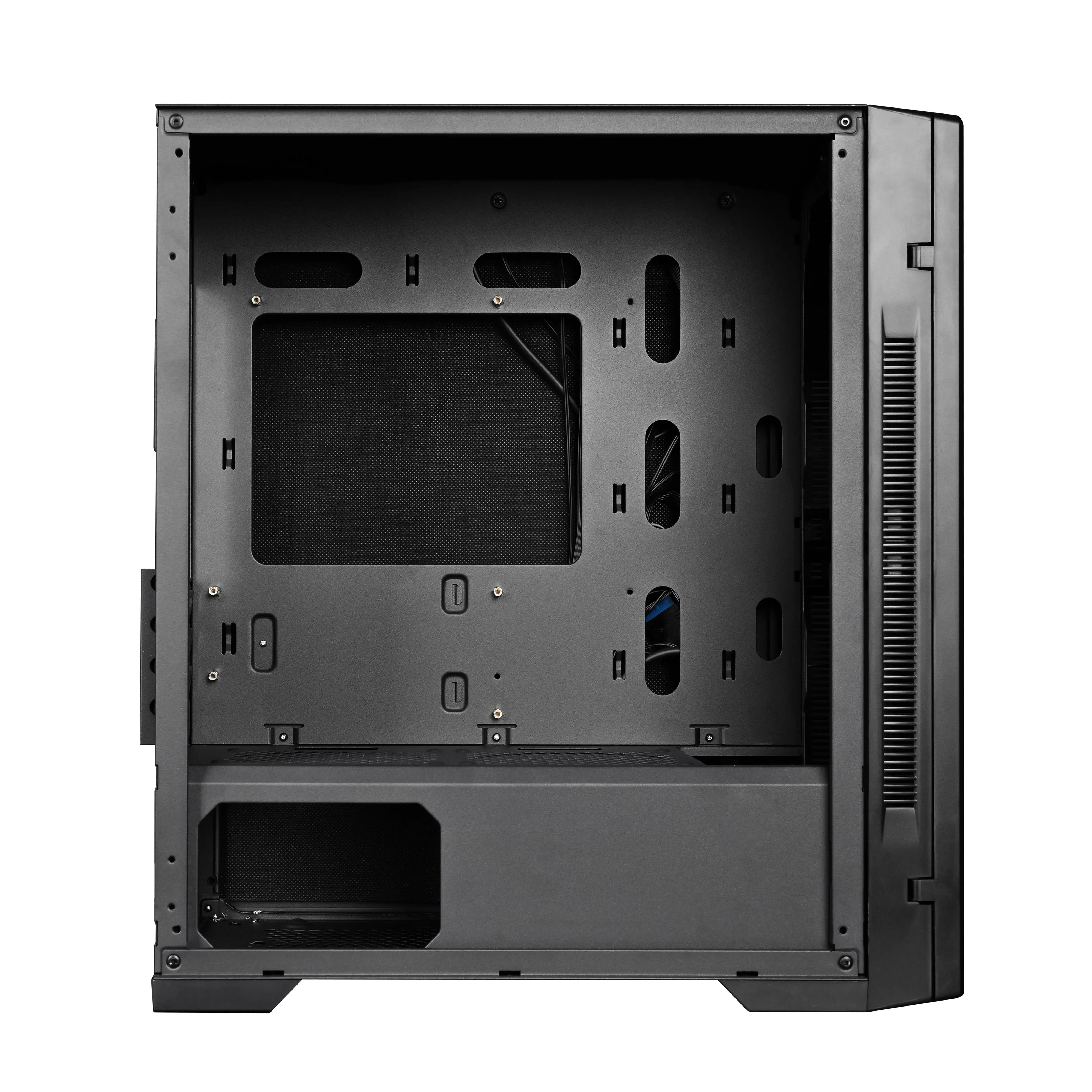 Aurora ATX/M-ATX/ITX Gaming PC Desktop Computer Case Black with Side Tempered Glass Panels with 6 Fan Support Aurora ATX/M-ATX/ITX Gaming PC Desktop Computer Case Black with Side Tempered Glass Panels with 6 Fan Support